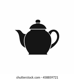 Teapot icon in simple style isolated vector illustration