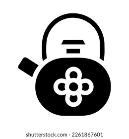 teapot icon solid style chinese new year illustration vector perfect. Icon sign from modern collection for web. Nice design perfect.