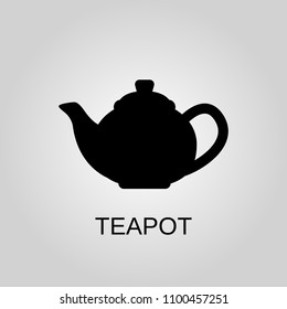 Teapot icon. Teapot symbol. Flat design. Stock - Vector illustration