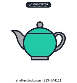 teapot icon symbol template for graphic and web design collection logo vector illustration