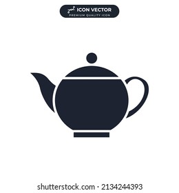 teapot icon symbol template for graphic and web design collection logo vector illustration
