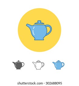 The teapot icon. Tea symbol