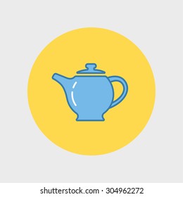 The teapot icon. Tea symbol
