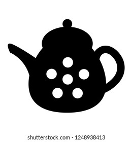 Teapot icon. Tea symbol. Flat vector illustration