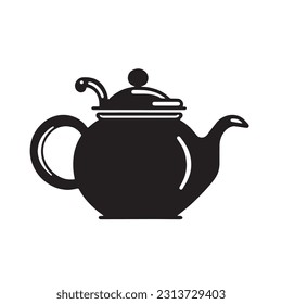 The teapot icon. Tea symbol. Flat Vector illustration