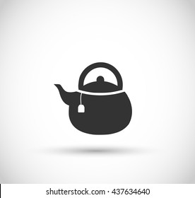 Teapot icon vector