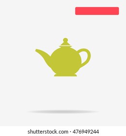 Teapot icon. Vector concept illustration for design.