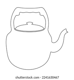 diseño de ilustración vectorial de icono de tetera