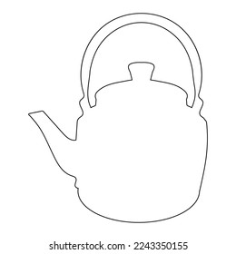 diseño de ilustración vectorial de icono de tetera