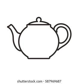 Teapot icon, vector illustration EPS8