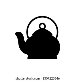 Teapot Icon Vector Illustration in Glyph Style for Any Purpose