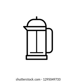 Teapot Icon Vector Illustration Sign & Symbol. 