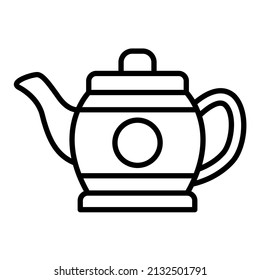 Imagen vectorial del icono de la tetera. También se puede usar para aplicaciones web, aplicaciones móviles y medios impresos.