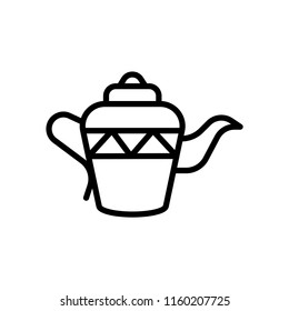 Teapot icon vector isolated on white background, Teapot transparent sign