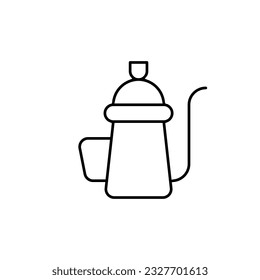Teapot icon vector. Kettle illustration sign. Tea symbol. Teakettle logo. Hot drink mark.