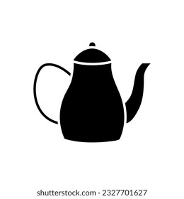 Teapot icon vector. Kettle illustration sign. Tea symbol. Teakettle logo. Hot drink mark.
