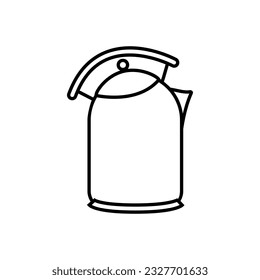 Teapot icon vector. Kettle illustration sign. Tea symbol. Teakettle logo. Hot drink mark.