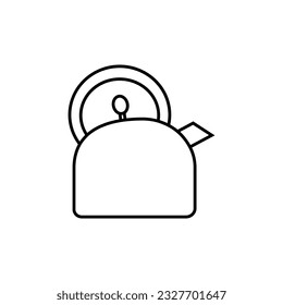 Teapot icon vector. Kettle illustration sign. Tea symbol. Teakettle logo. Hot drink mark.