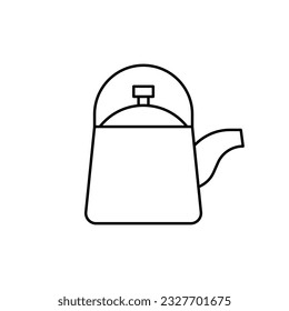 Teapot icon vector. Kettle illustration sign. Tea symbol. Teakettle logo. Hot drink mark.