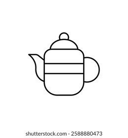 Teapot icon Vector logo set flat