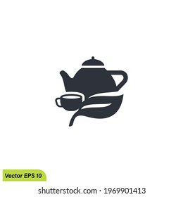 teapot icon vector logo template