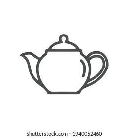 Diseño simple del vector de iconos de la tetera