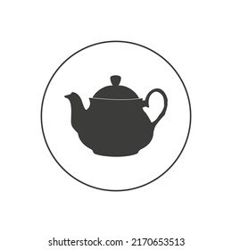 Teapot Icon Vector Simple design