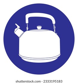 Teapot Icon Vector Simple design template