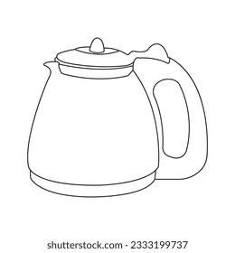 Teapot Icon Vector Simple design template