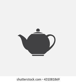 Teapot Icon Vector, Solid Logo Illustration, Pictogram Isolated On White