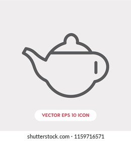 Teapot icon vector, tea symbol