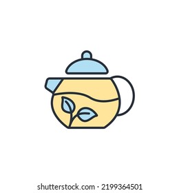 Teapot icons  symbol vector elements for infographic web