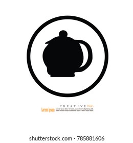 teapot icon.vector illustration.