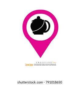 teapot icon.vector illustration.