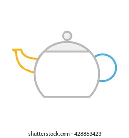 Teapot Illustration - Flat Icon