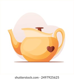 Teapot illustration. Perfect for teapot party