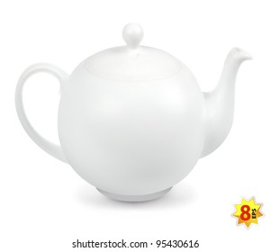 Teapot isolated on white