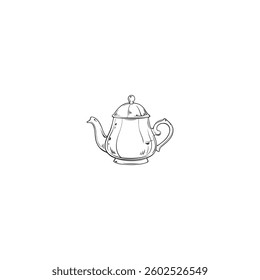 teapot isolated on white background