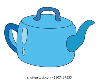 Teapot isolated on white background