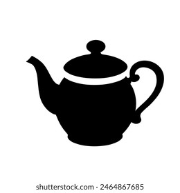 teapot isolated on white	- vector illustration
