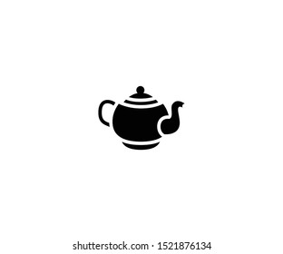 Teapot isolated vector icon. Teapot vector illustration