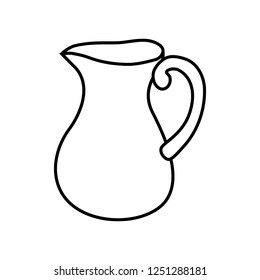 teapot jar isolated icon
