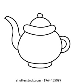 
Teapot. Jug. Kettle. Dishes. Hand drawn vector illustration in doodle style.