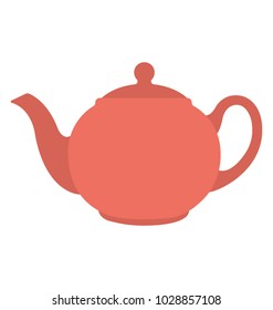 
Teapot, kettle flat icon
