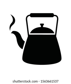 teapot kettle icon isolated on white eps 10