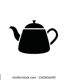 Teapot kettle icon vector isolated on white eps 10