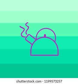 Teapot , kettle, tea kettle vector icon