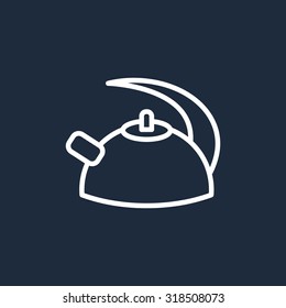 Teapot , kettle, tea kettle vector icon