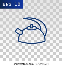 Teapot , kettle, tea kettle vector icon