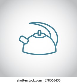 Teapot , kettle, tea kettle vector icon